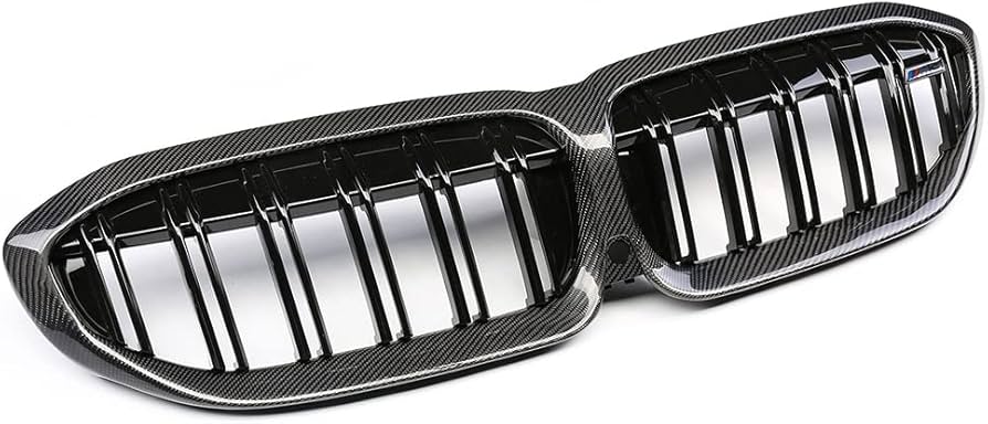 Carbon Fiber Dual Slat Kidney Grille for LCI G20 3 Series M340i / 330i