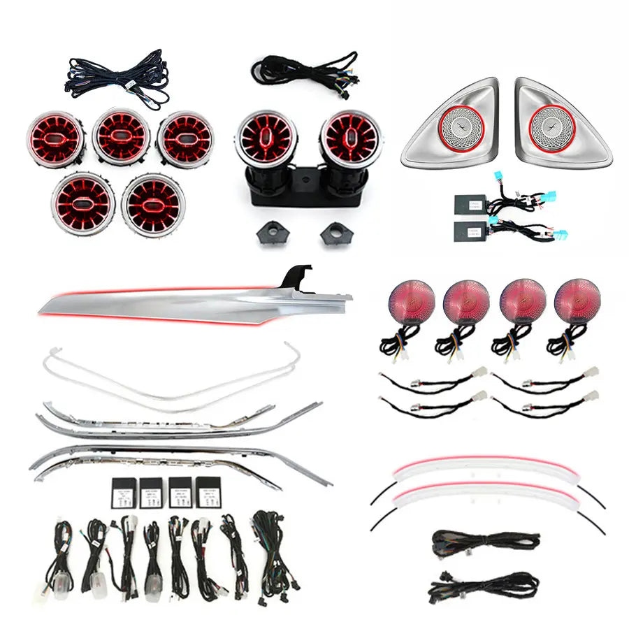 OEM-Style 64-Color Ambient Lighting Kit for Mercedes W205 C-Class (2019+)