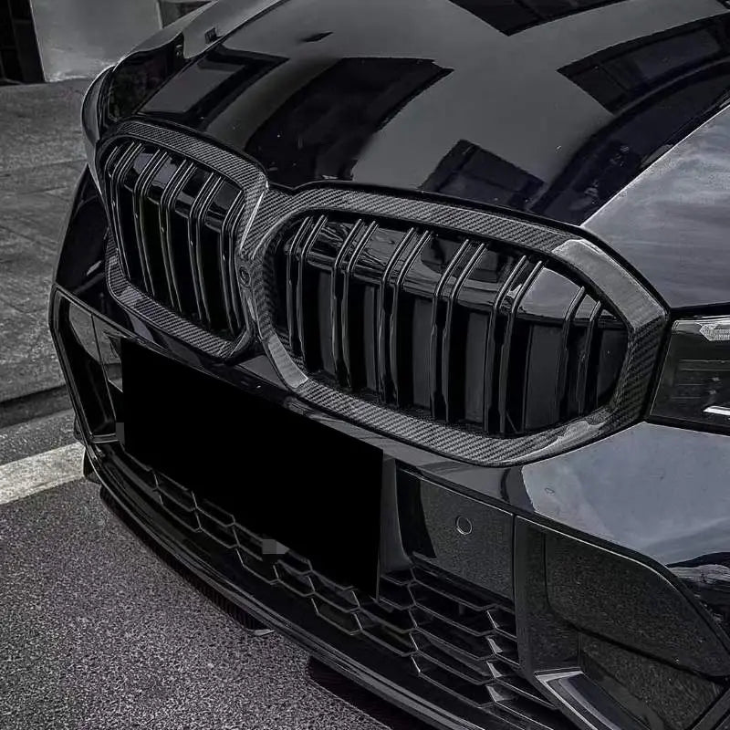 Carbon Fiber Dual Slat Kidney Grille for LCI G20 3 Series M340i / 330i