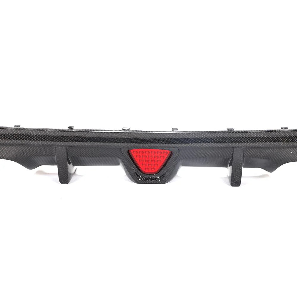 Carbon Fiber Rear Diffuser With Rain Light for BMW F22 M240i M235i