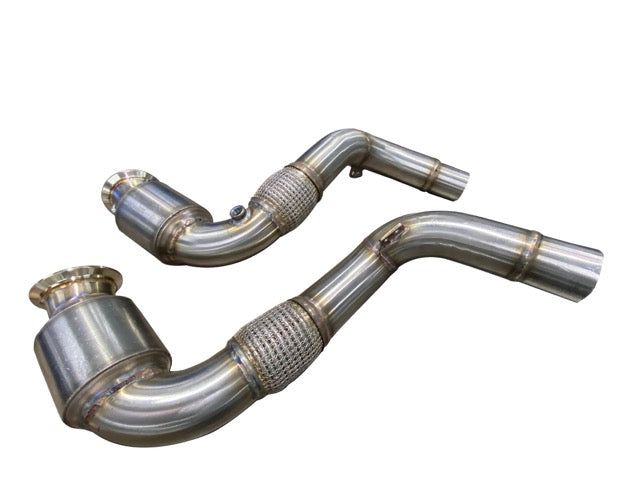 Active Autowerke S63 N63 GESI Catted Downpipes | V8 BMW X5 M and X6 M X5 X6 550i 650i - From 2014 +