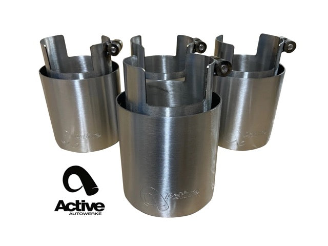 Active Autowerke G8X BMW M2, M3 & M4 OEM Rear Exhaust Tips - Brushed Finish
