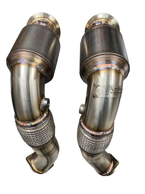 Active Autowerke S63 N63 GESI Catted Downpipes | V8 BMW X5 M and X6 M X5 X6 550i 650i - From 2014 +