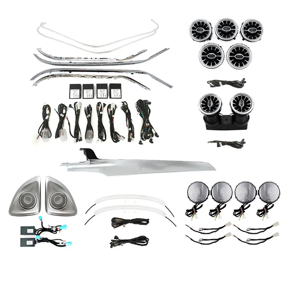 OEM-Style 64-Color Ambient Lighting Kit for Mercedes W205 C-Class (2019+)