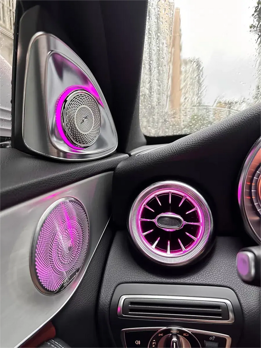 OEM-Style 64-Color Ambient Lighting Kit for Mercedes W205 C-Class (2019+)