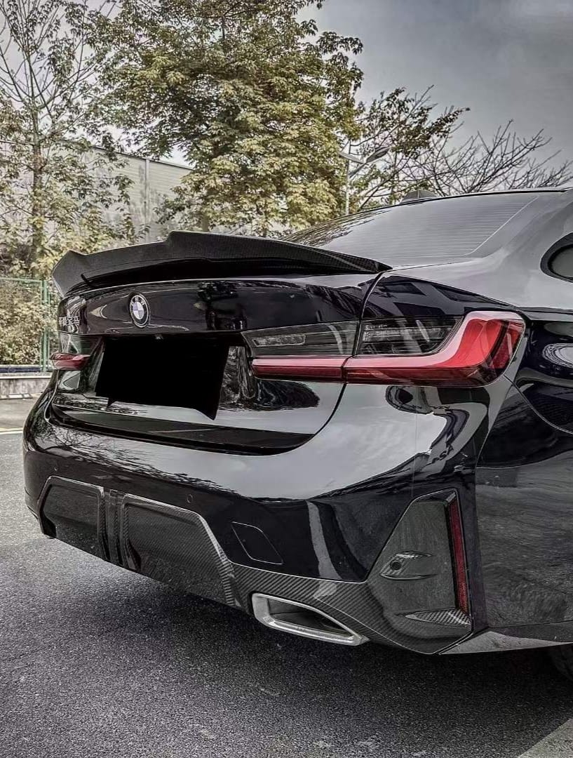 MP-Style Carbon Fiber Rear Diffuser for BMW G20 LCI M340i