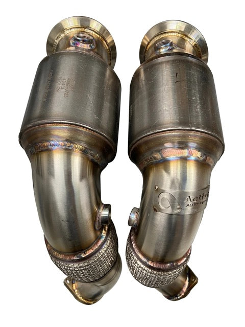 Active Autowerke S63 N63 GESI Catted Downpipes | V8 BMW X5 M and X6 M X5 X6 550i 650i - From 2014 +