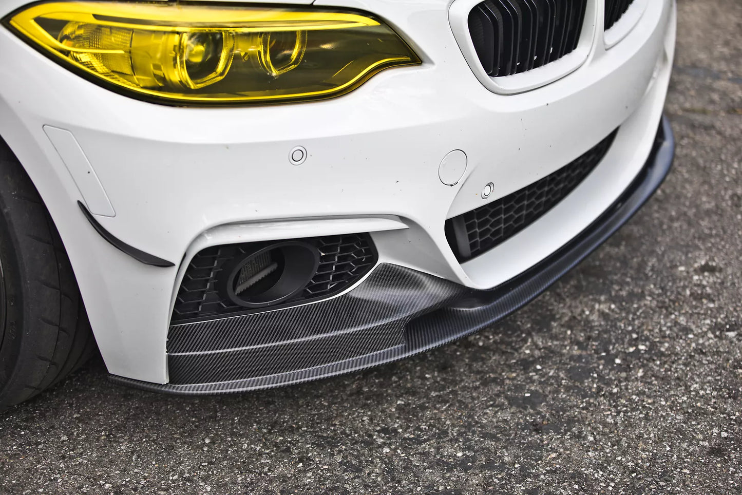EXOT Style Carbon Fiber Front Lip for BMW F22 M240i M235i